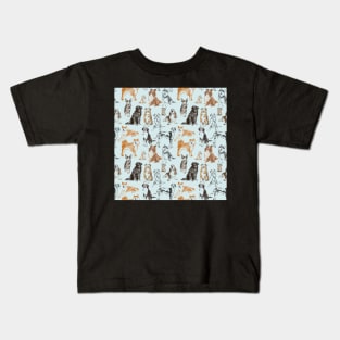 Pencil drawn dog Kids T-Shirt